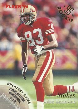 J.J. Stokes San Francisco 49ers 1996 Fleer NFL #127